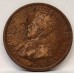 AUSTRALIA 1924 . ONE 1 PENNY . VARIETY . OIL FILLED DIE on BOTH SIDES